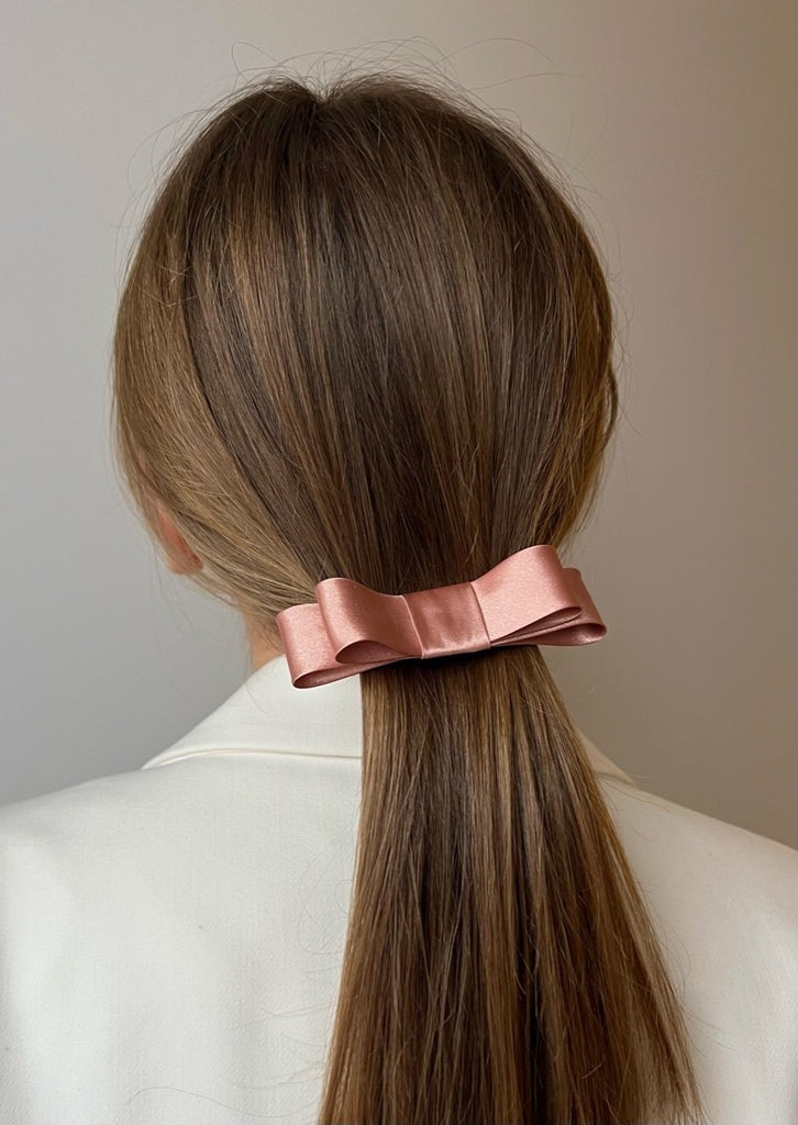 Black elegance ribbon barrette – mari-made-int