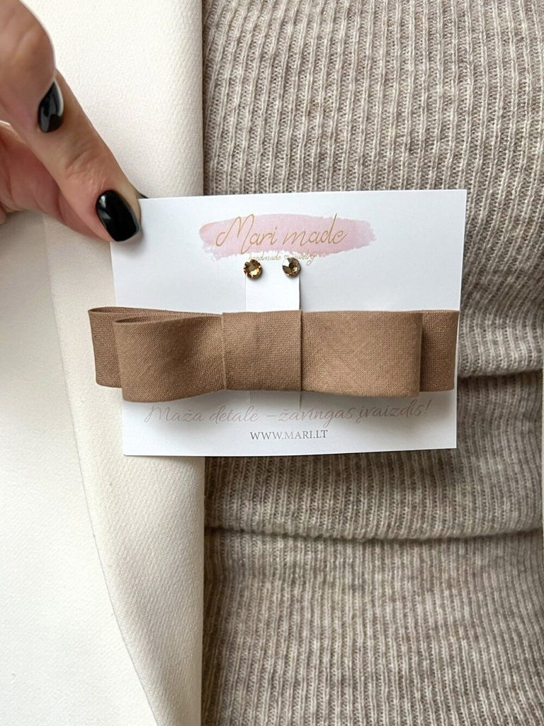 CAPPUCCINO RIBBON BARRETTE