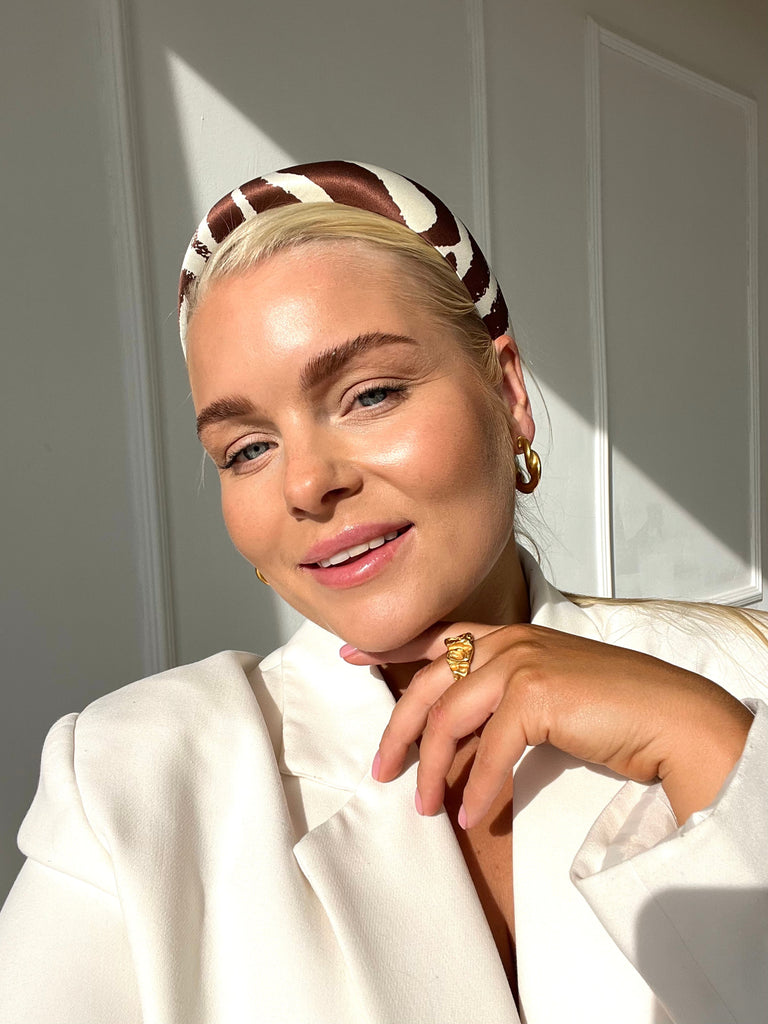 Classic zebra plain headband
