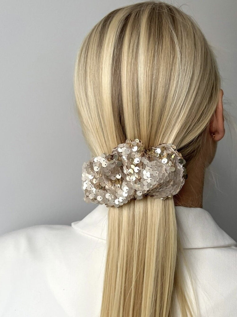 SPARKLING SCRUNCHIE BARRETTE