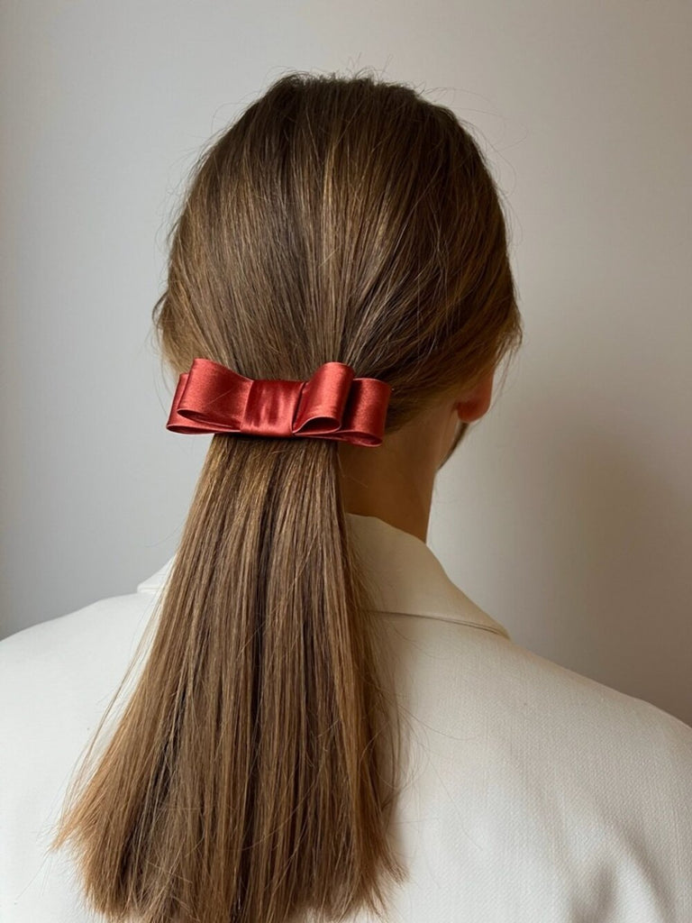 Spicy ribbon hair clip