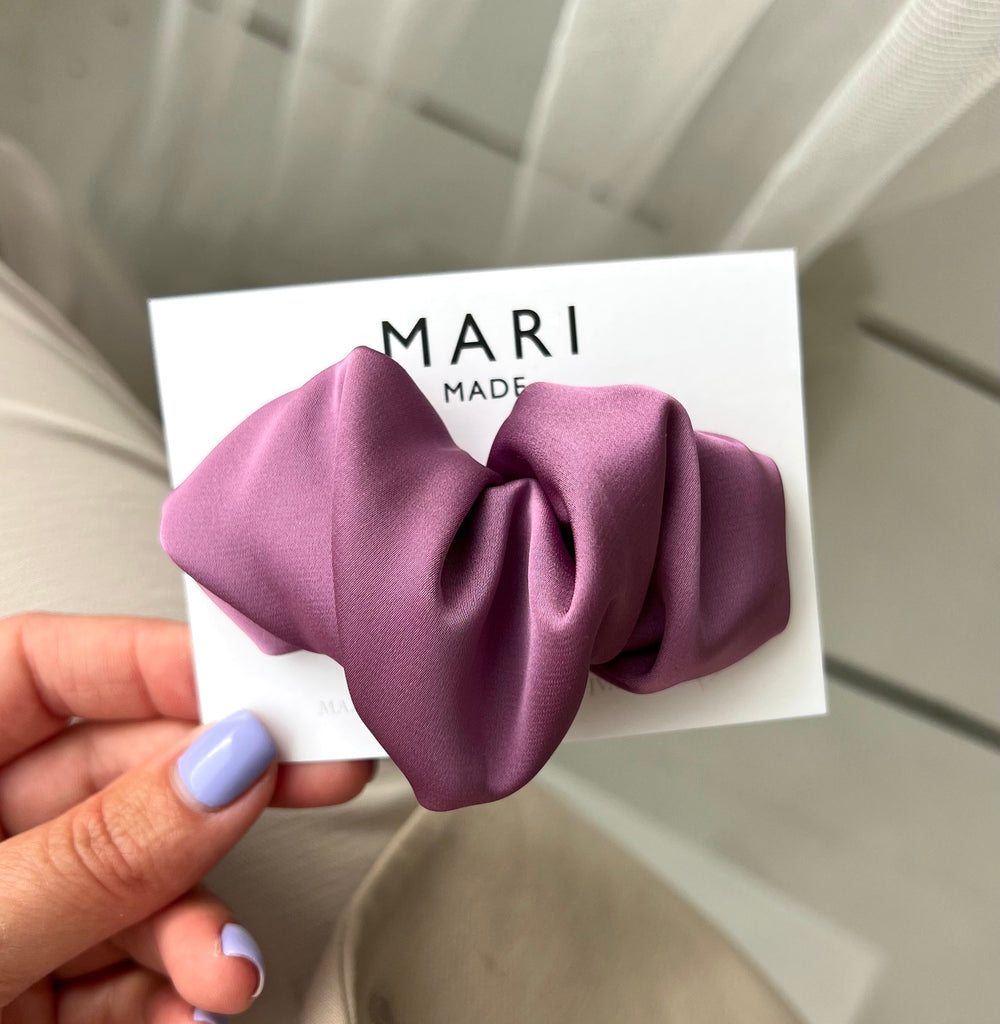 Grape scrunchie hair clip