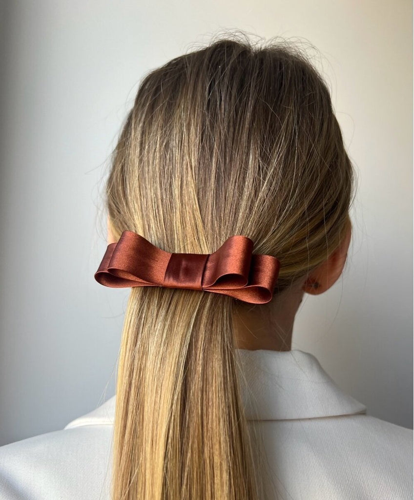 Dark orange hair clip