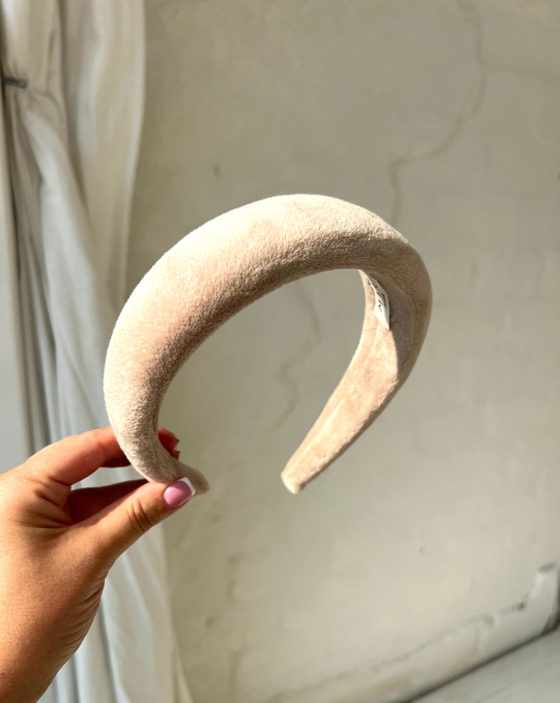 Nude massive velour headband