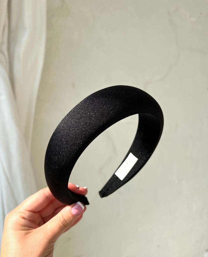 Black sparkling massive black headband