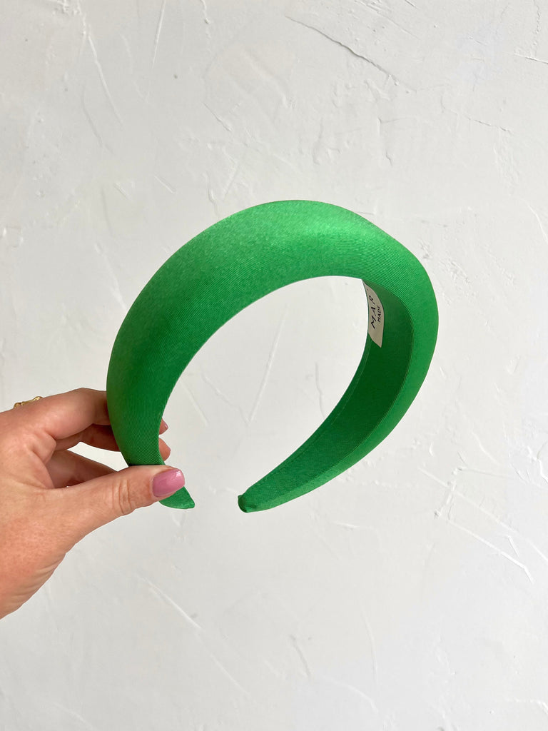 Green sparkling massive headband