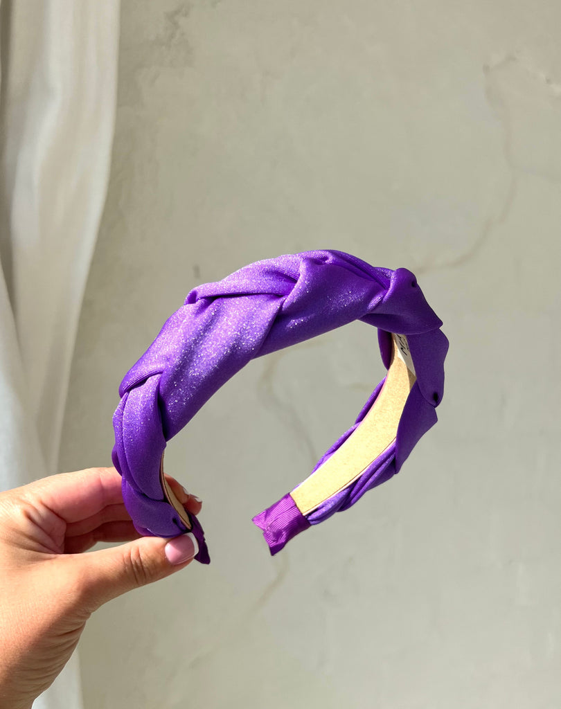 Bright purple headband