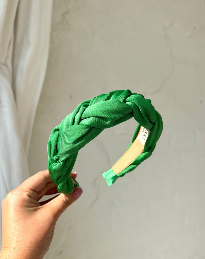 Bright green headband