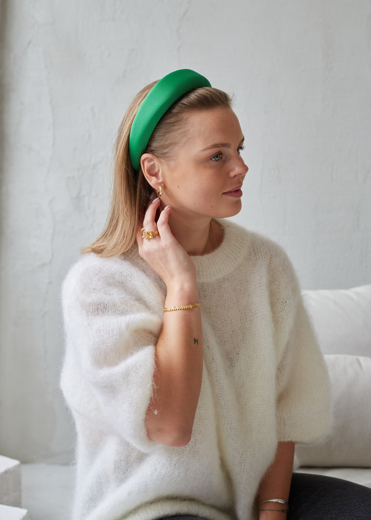 Bright green massive headband