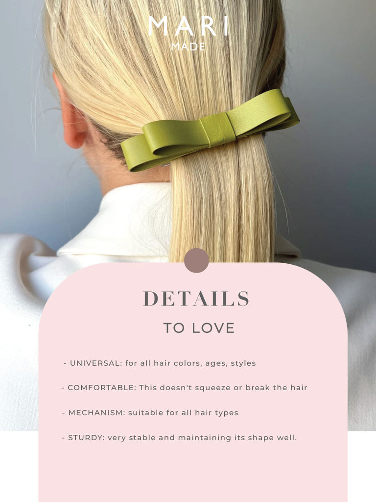 Comfortable ribbon barrettes